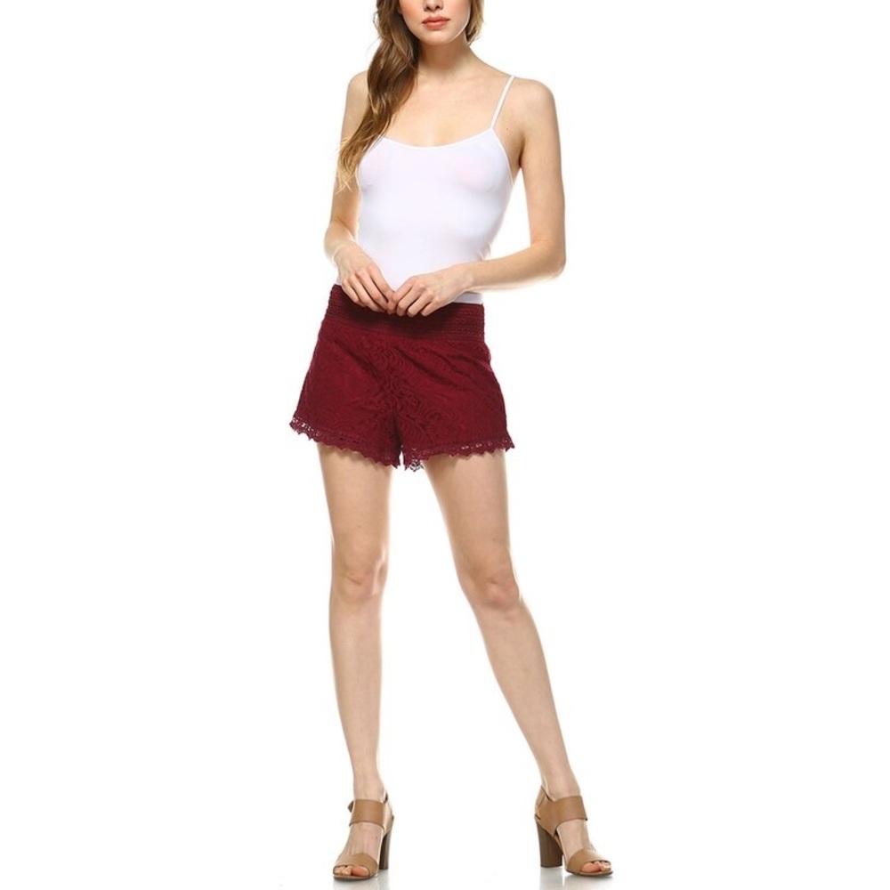 👋 Ambiance Apparel Lace Shorts 👋 - Picture 8 of 16